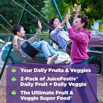Natrol JuiceFestiv Daily Fruit & Veggie Nutritional Support Supplement
