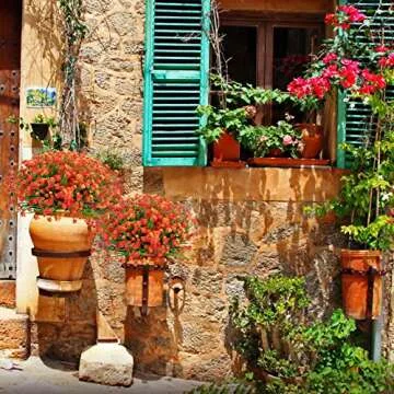 Ouddy Decor 24 Bundles UV Resistant Artificial Flowers