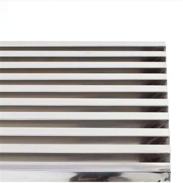Modway Medium Gridiron Stainless Steel Bench - Modern Elegance