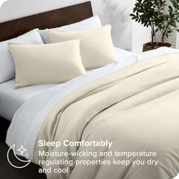 Bare Home Duvet Cover Set - 100% Linen for Comfort