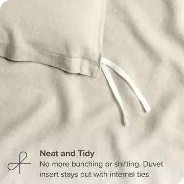 Bare Home Duvet Cover Set - 100% Linen for Comfort