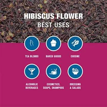 Tiesta Tea - Dried Hibiscus | Loose Leaf | Cut & Sifted Hibiscus Flower | Premium Blend | Non-Caffeinated | Make Hot or Iced & Brews Up to 200 Cups | 16 Ounce Resealable Bulk Pouch
