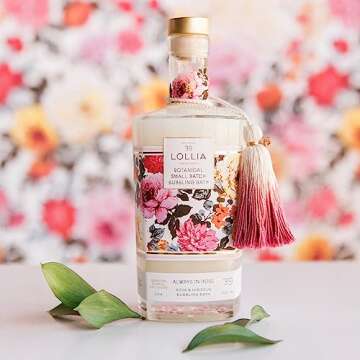 Lollia Always in Rose Bubble Bath, 25 fl. oz. – Rose & Hibiscus Scent – Soothing & Moisture-Rich...