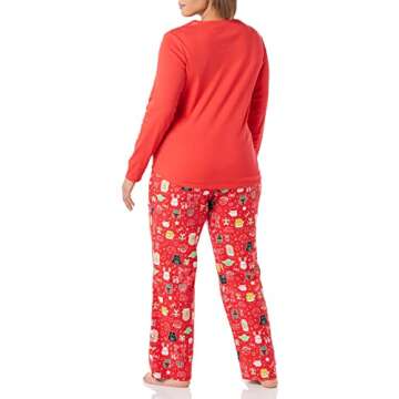 Amazon Essentials Disney | Marvel | Star Wars Women's Flannel Pajama Sleep Sets, Star Wars Holiday - Womens, Small