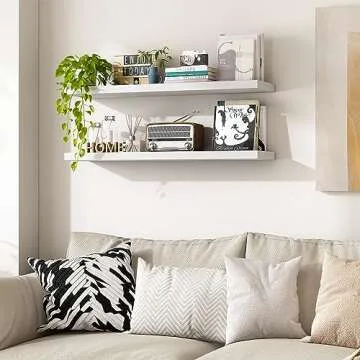 Fixwal 32in Wall Mounted Floating Shelves for Decor