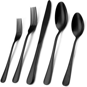 Wildone 20-Piece Stainless Steel Flatware Set for 4 - Durable and Elegant Tableware