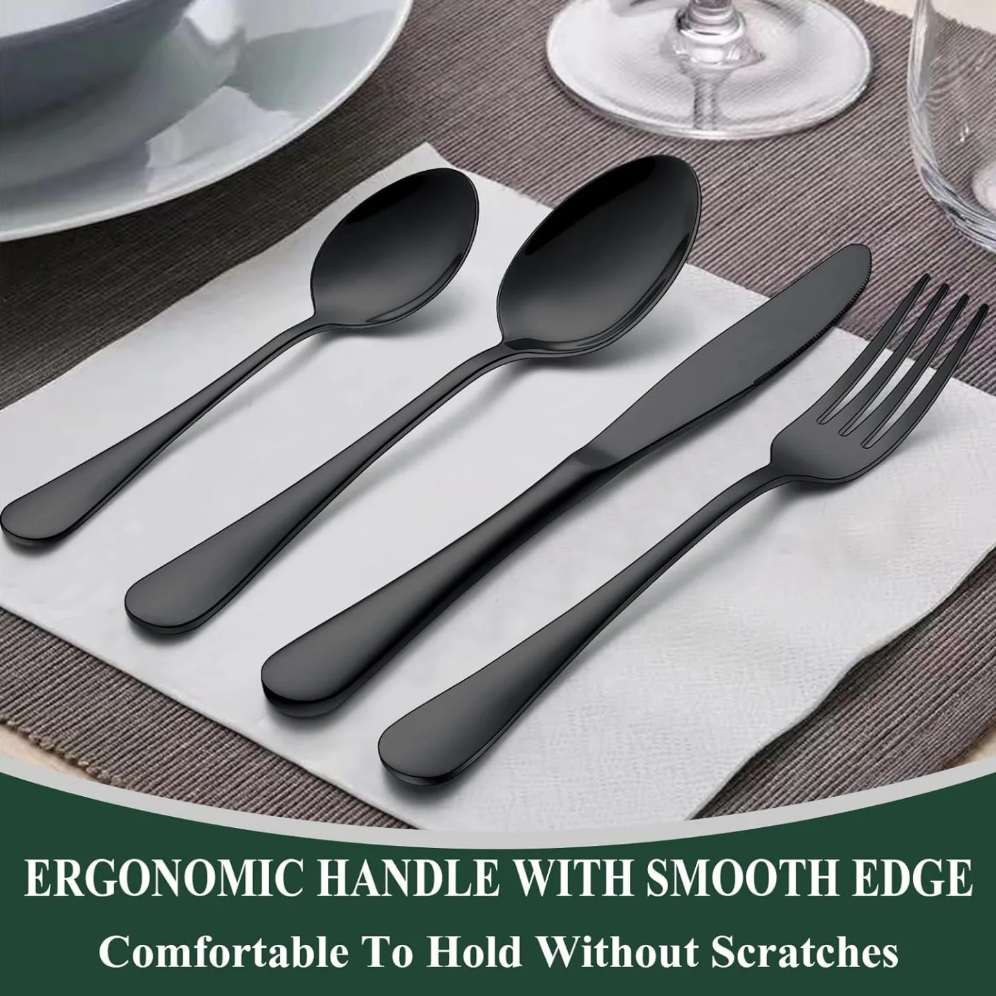 Stainless Steel Flatware Set for 4 - 20 Pieces