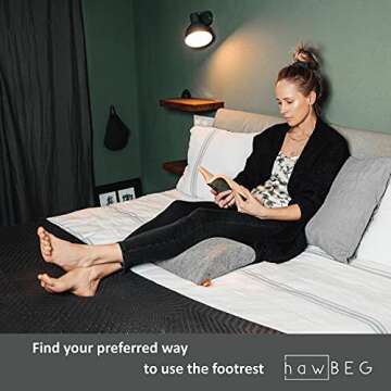 Ergonomic Under Desk Adjustable Footrest for Comfort