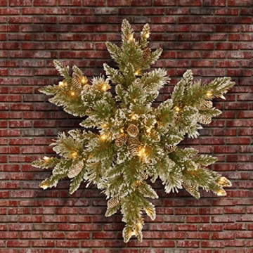National Tree Company's Pre-Lit Star Wreath - 32in Sparkling Design
