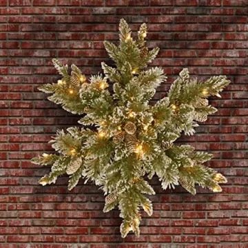 National Tree Company's Pre-Lit Star Wreath - 32in Sparkling Design