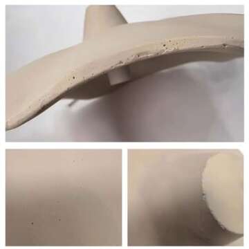 DZQWLL Cement Pendant Light, Modern Style Art Ceiling Light with Vintage Cement Lampshade, Industrial Concrete Hang Light Fixtures, for Kitchen Island Living Dining Room