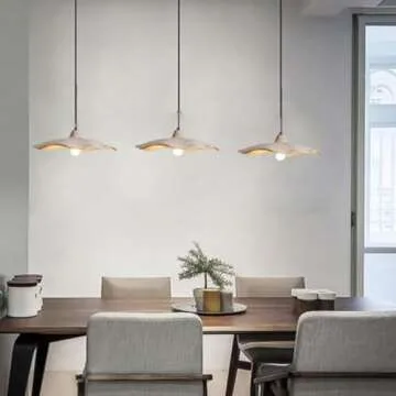 DZQWLL Cement Pendant Light, Modern Style Art Ceiling Light with Vintage Cement Lampshade, Industrial Concrete Hang Light Fixtures, for Kitchen Island Living Dining Room