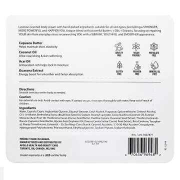 Nutrius | Brazilian Body Butter Cream 2-Pack | Smooth, Fast-Absorbing, Non-Greasy | Infused With Cupuacu Butter