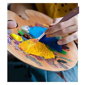 Cake cream spatula 5 pieces, stainless steel cake spatula Baking pastry tools Art painting tools pal...