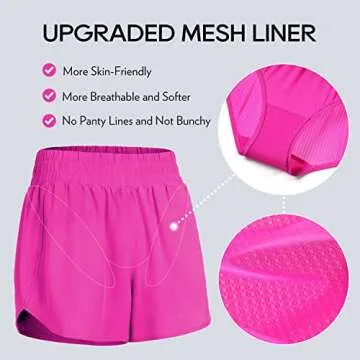 High Waisted Running Shorts for Women with Pocket