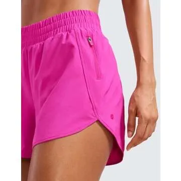 High Waisted Running Shorts for Women with Pocket