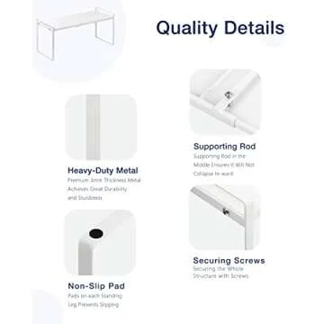 Nxconsu Expandable Cabinet Shelf for Stylish Storage Solutions