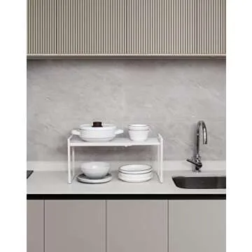 Nxconsu Expandable Cabinet Shelf for Stylish Storage Solutions