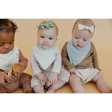 Copper Pearl Baby Bandana Bibs - Trendy & Adjustable