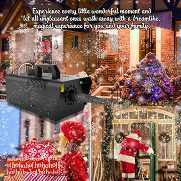 1byone 650W Snow Machine Wired Remote Control Great Machine for Kids, Parties, Parades