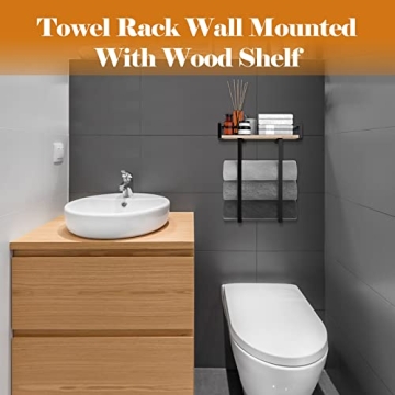 Xstydes Stylish Wall Mounted Towel Rack for Bathroom