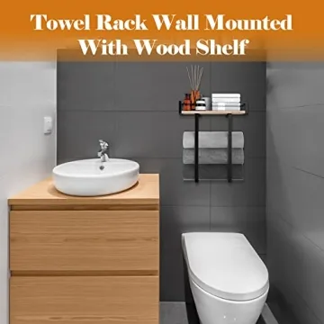 Xstydes Stylish Wall Mounted Towel Rack for Bathroom