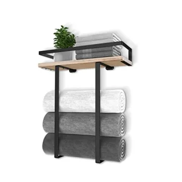 Xstydes Stylish Wall Mounted Towel Rack for Bathroom