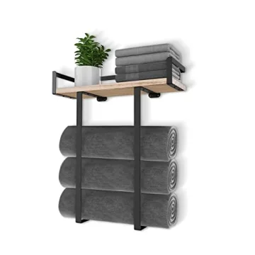 Xstydes Stylish Wall Mounted Towel Rack for Bathroom