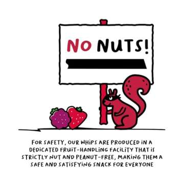 The FROOT Thief Real Fruit Snack Whips, Strawberry, Nut Free, Perfect for School Lunches and Snacks, Individual Bags Kids Snacks, 5 Pack