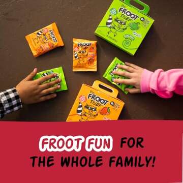 The FROOT Thief Real Fruit Snack Whips, Strawberry, Nut Free, Perfect for School Lunches and Snacks, Individual Bags Kids Snacks, 5 Pack