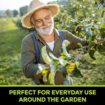 Mueller Soft Grip Garden Pruning Shears, Heavy Duty Pro Series Garden Clippers, Bypass Pruners, Durable Hardened Titanium Blades, 3/4" Cutting Diameter, Blade Lock