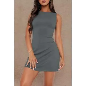 Stylish WIHOLL Women's Boat Neck Mini Dress for All Occasions