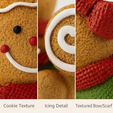 iStatue Gingerbread Boy Girl Resin Figurine for Christmas