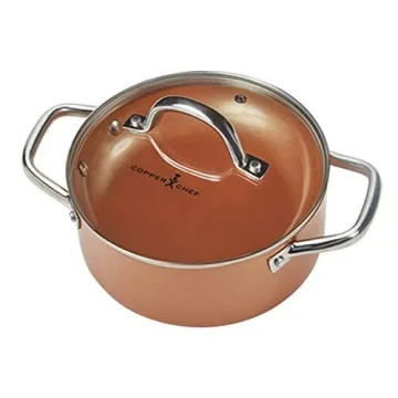 Copper Chef 9-Piece Round Pan Set for Effortless Cooking