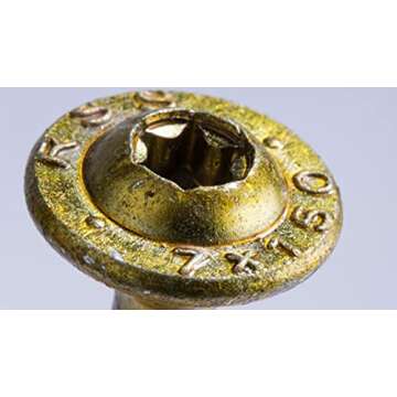 GRK 10 Gold Fasteners 12133 RSS #10 x 2-1/2" Screws - 50 Count