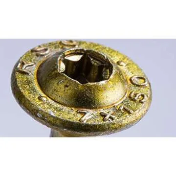 GRK 10 Gold Fasteners 12133 RSS #10 x 2-1/2" Screws - 50 Count