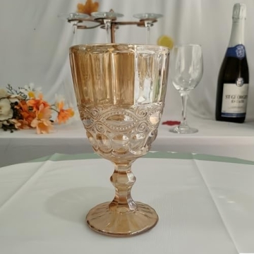 Elegant Vintage Wine Glasses Set of 6 for Any Occasion