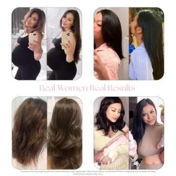 HAIRtamin MOM Vegan Prenatal & Postnatal Multivitamin Supplement & Hair Vitamin Pregnancy, Postpartum, Breastfeeding Probiotic One-a-Day Hair Vitamins with Biotin, Zinc, Iron (30 Counts)