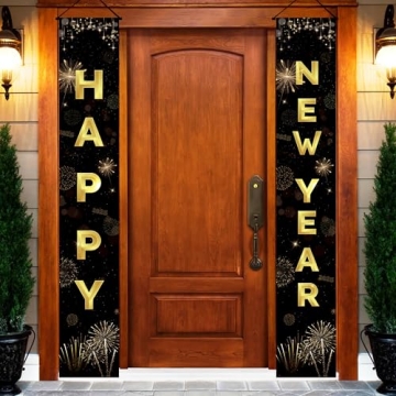 HOMDAILY Happy New Year 2025 Decorations - Stylish & Durable Party Supplies