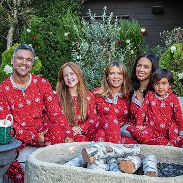 Family Matching Holiday Pajamas in Organic Cotton