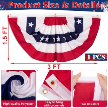 4th of July American Flag Banner for Easy Outdoor Decor