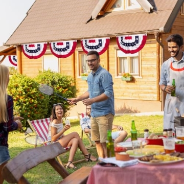 4th of July American Flag Banner for Easy Outdoor Decor