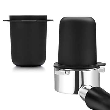 Normcore 53.3mm Portafilter Dosing Cup - 304 Stainless Steel - Matte Black - Non-stick coating Fits Breville Barista Express and 54mm Breville Machines