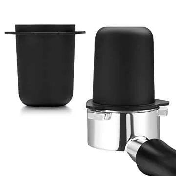 Normcore 53.3mm Portafilter Dosing Cup - 304 Stainless Steel - Matte Black - Non-stick coating Fits Breville Barista Express and 54mm Breville Machines