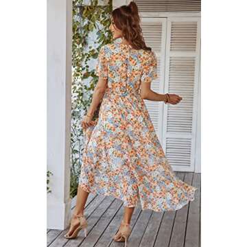 Chic Angashion Summer Midi Dress for Vibrant Style