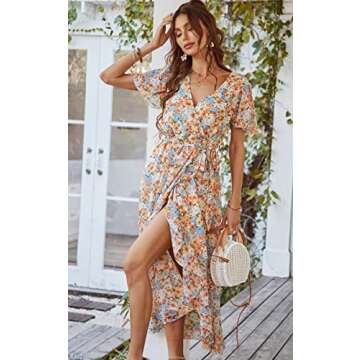 Chic Angashion Summer Midi Dress for Vibrant Style