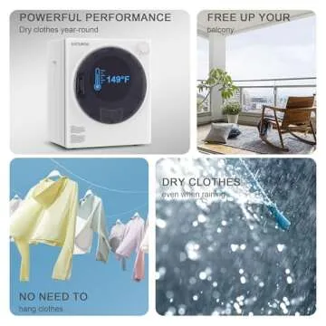 Elevon 800W Portable Clothes Dryer for Apartments & RVs