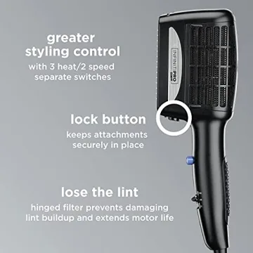 3-in-1 INFINITIPRO Hair Dryer with Ceramic Tech