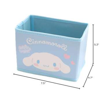Cinnamoroll Collapsible Storage Bin, Cute Storage Box Foldable Baskets Kawaii Office Desk Organizer Cute Room Decor