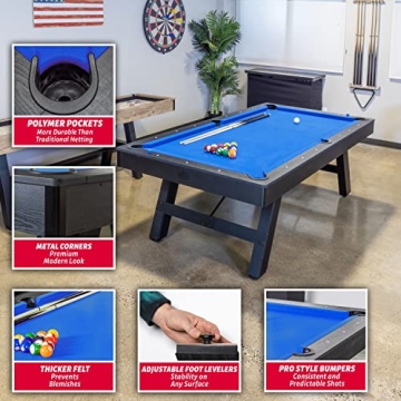 GoSports 8 ft Pool Table for Modern Game Rooms